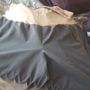 Dressy grey maternity pants